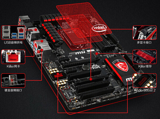 微星z97 gaming 5 主板_接线图分享